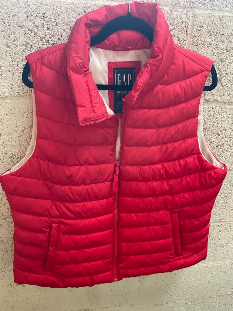 Gap Puffer Vest Red Sz Xl